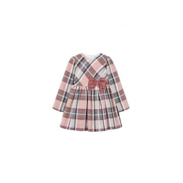 Rochie casual fete  roz - fundita