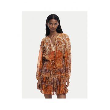 Rochie casual -  portocalie - femei