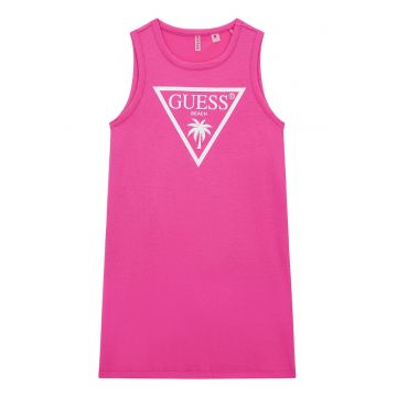 Rochie cu imprimeu logo - Roz