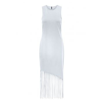 Rochie dama  15325497 - Bumbac - Alb - Alb