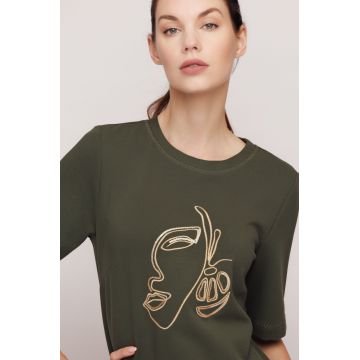 Rochie dama lejera cu broderie