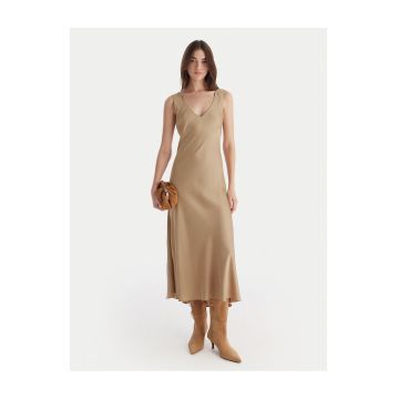 Rochie de cocktail dama  bej - fabrica usoara