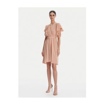 Rochie de cocktail dama  bej -