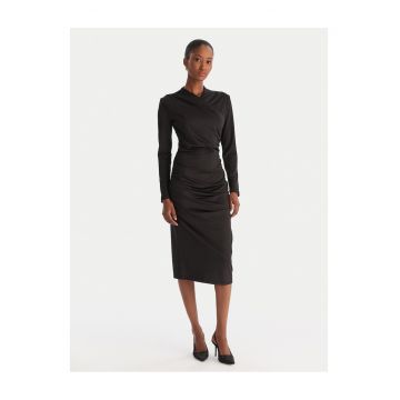 Rochie de cocktail dama  negru - fabric elastic