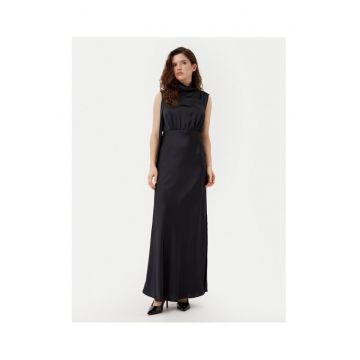 Rochie de cocktail dama  negru - maxi