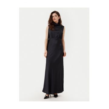 Rochie de cocktail dama  negru - maxi