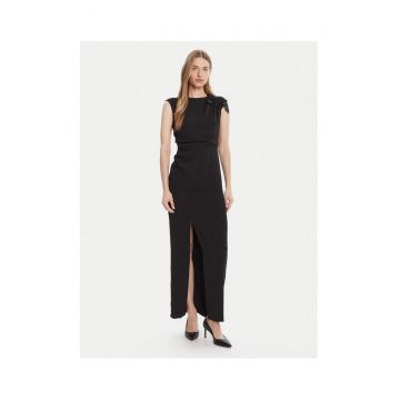 Rochie de seara -  negru - poliester - elastan -