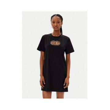 Rochie de zi -  neagra - fabricata din material de calitate