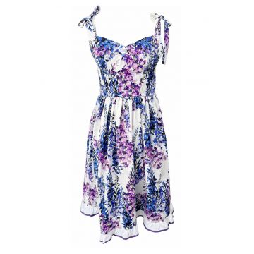 Rochie din bumbac cu imprimeu floral Melissa - Multicolor