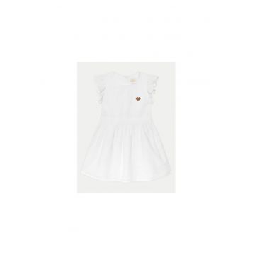 Rochie din bumbac cu maneci scurte