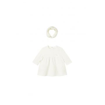 Rochie fete -  Tricotată - Ecru