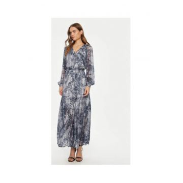 Rochie maxi cu imprimeu abstract