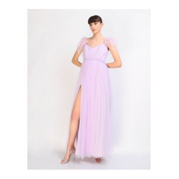 Rochie maxi din tul cu cristale aplicate Allegra