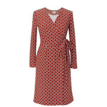 Rochie petrecuta cu decolteu cache coeur Adele - Rosu/Alb/Negru