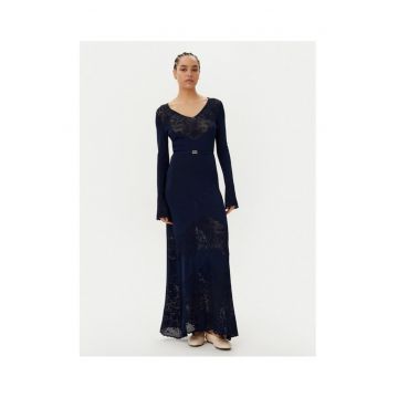 Rochie tricotata de dama -  bleumarin