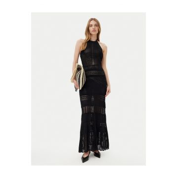 Rochie tricotata de dama  negru - 100% bumbac
