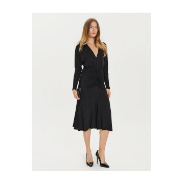 Rochie tricotata de dama  negru - 2 caracteristici reprezentative -