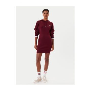 Rochie tricotata de dama  visiniu - fabricata din material de calitate