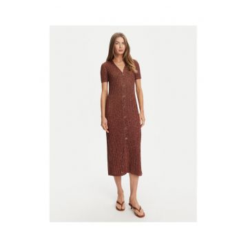 Rochie tricotata maro -
