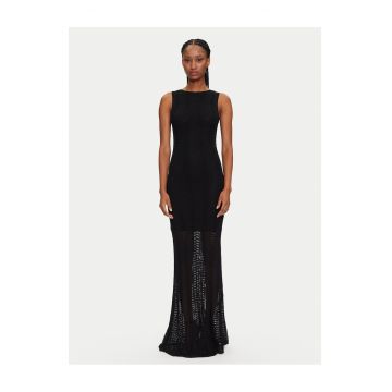 Rochie -  tricotata - neagra - maxi