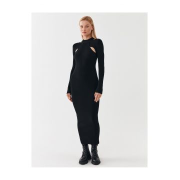 Rochie tricotata  neagra - pentru femei -