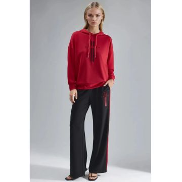 Set cu gluga -  cu dungidwqf - Rosu