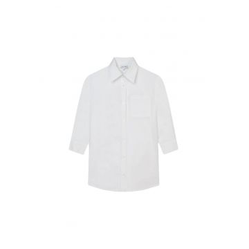 Rochie camasa fete  alb