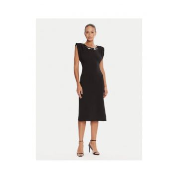 Rochie cocktail Dama -  negru - 95% poliester - 5% elastan -