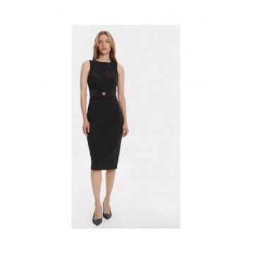 Rochie cocktail  neagra - 90% poliester - 10% elastan - Negru