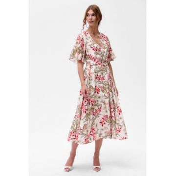 Rochie cu model floral Felina