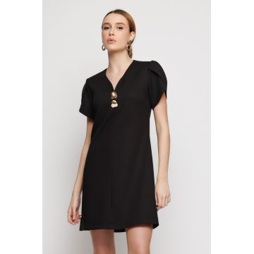 Rochie dama cu nasturi aurii