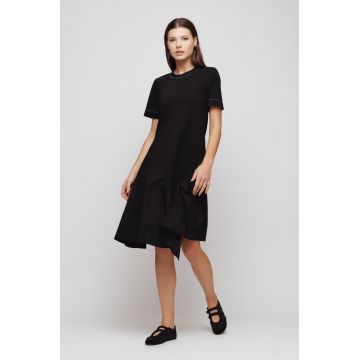 Rochie dama neagra cu fas