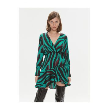 Rochie de cocktail -  negru - turcoaz