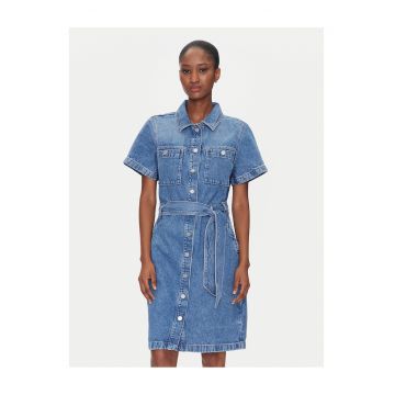Rochie din denim pentru femei  albastru -
