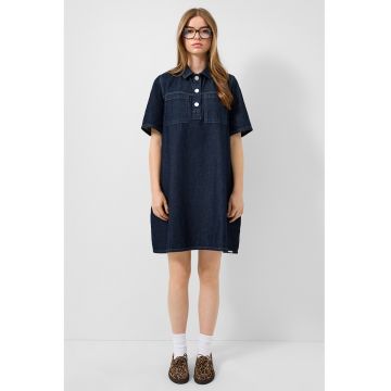Rochie dreapta din denim - Bleumarin