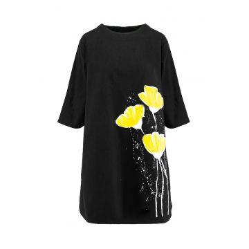 Rochie evazata pictata manual Juno