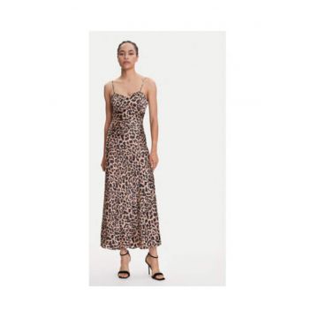 Rochie lunga cu model animal print