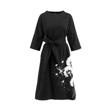 Rochie midi pictata manual Wish