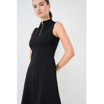 Rochie sucrta evazata - Negru