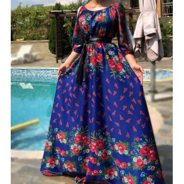 Rochie Traditionala cu bujori 5