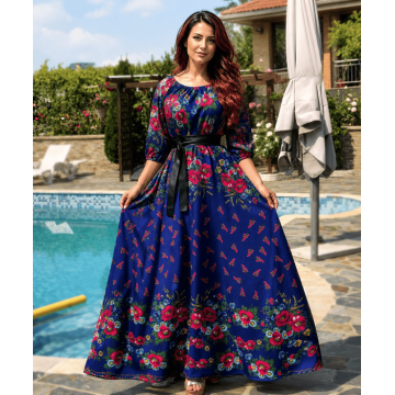 Rochie Traditionala cu bujori 5
