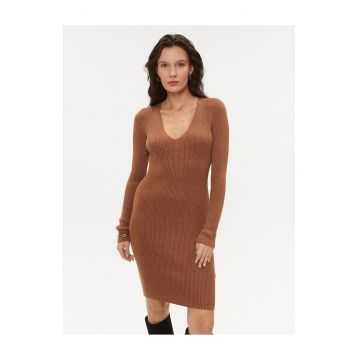 Rochie tricotata de dama  maro -