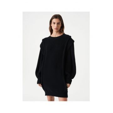 Rochie tricotata de dama  negru