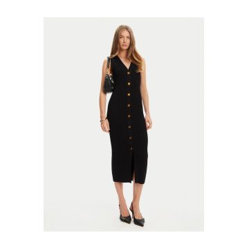 Rochie tricotata de dama  negru - fabrica de calitate