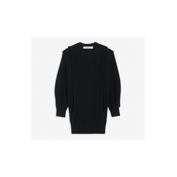 Rochie tricotata de dama  negru