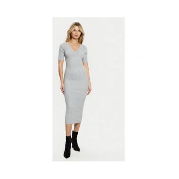 Rochie bodycon din tricot cu striatii