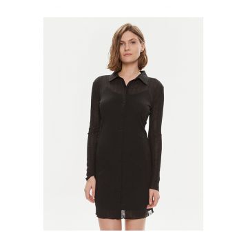 Rochie camasa dama  negru - din material de calitate