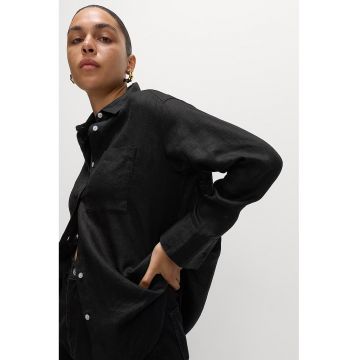 Rochie-camasa semitransparenta - Alb/Negru