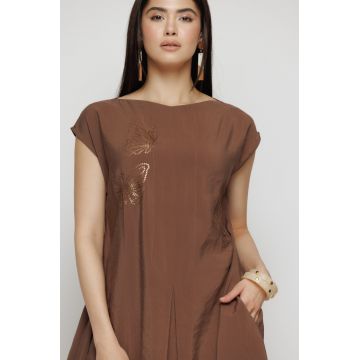 Rochie dama maro asimetrica