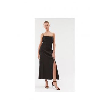 Rochie dama - Negru - Poliester - Negru